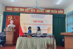 Hội nghị cán bộ, viên chức, người lao động năm học 2023 - 2024 trường Mầm non Việt Hưng